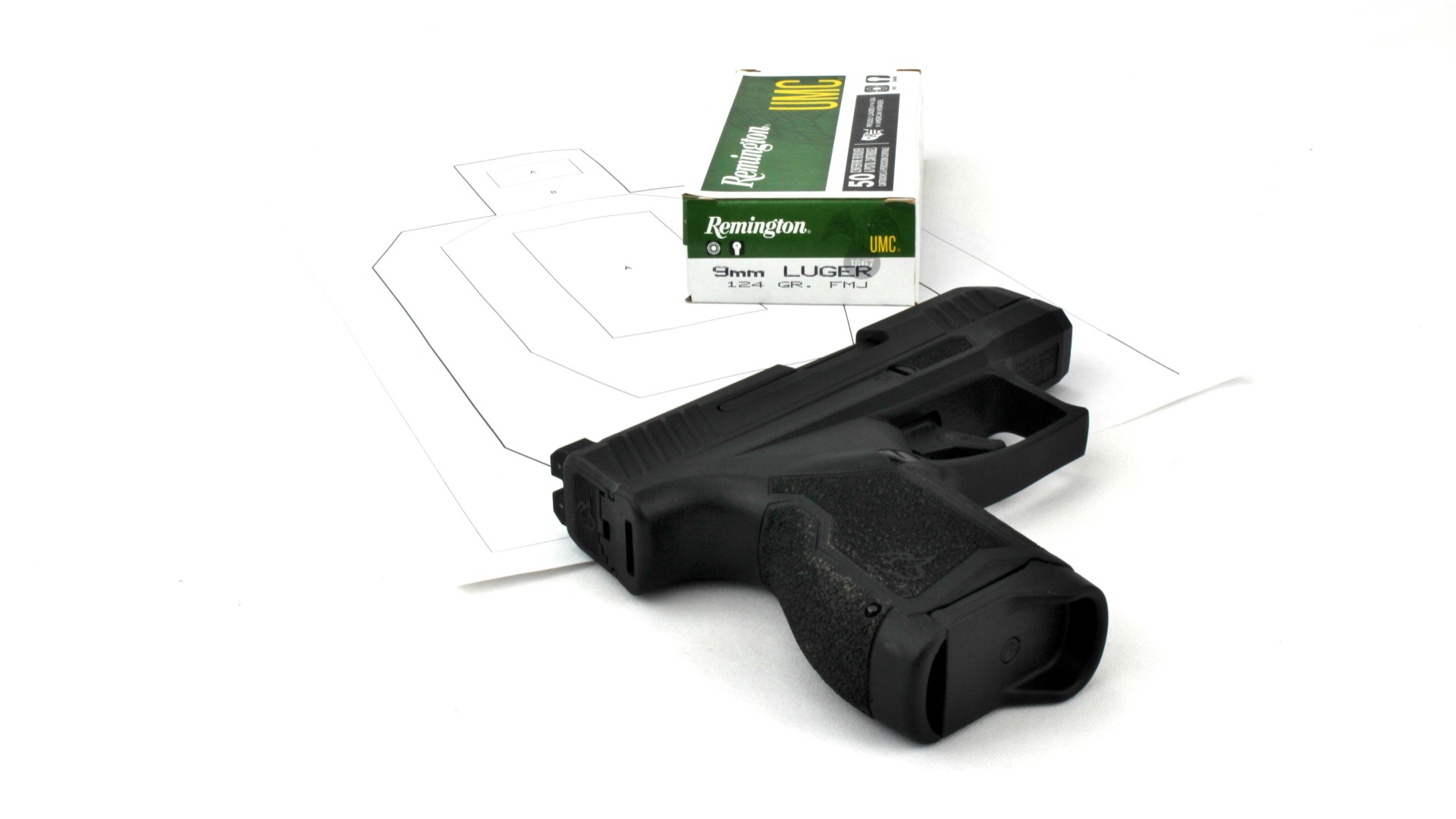 Handgun with the only box of 9mm you're willing to buy today.